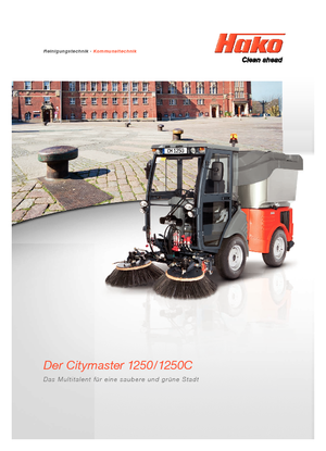 Komunální traktory Hako Citymaster 1250 C