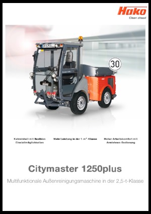 Komunální traktory Hako Citymaster 1250 plus