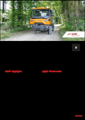 Komunální multifunkční naftová vozidla Aebi MT 770