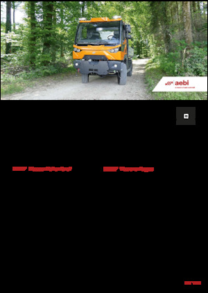 Komunální multifunkční naftová vozidla Aebi MT 760