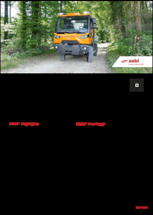 Komunální multifunkční naftová vozidla Aebi MT 770