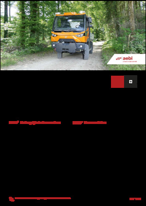 Komunální multifunkční naftová vozidla Aebi MT 770