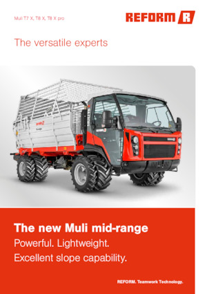 Komunální multifunkční naftová vozidla Reform Werke Muli T8 X pro