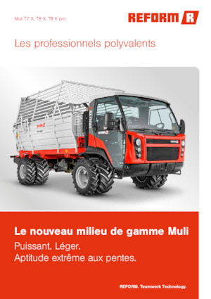 Komunální multifunkční naftová vozidla Reform Werke Muli T8 X pro