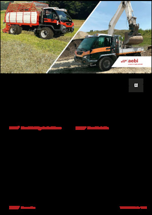 Komunální multifunkční naftová vozidla Aebi TP 470 Vario