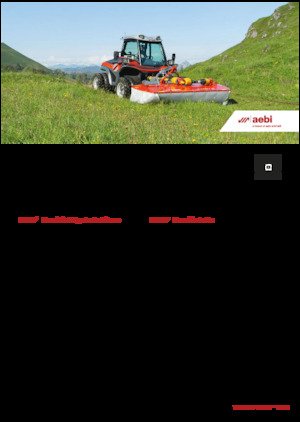 Komunální multifunkční naftová vozidla Aebi TT 211+