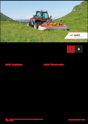 Komunální multifunkční naftová vozidla Aebi TT 211+