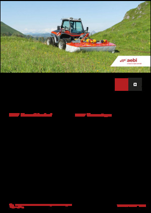 Komunální multifunkční naftová vozidla Aebi TT 211+