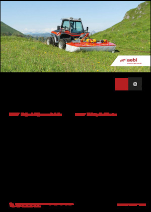 Komunální multifunkční naftová vozidla Aebi TT 211+