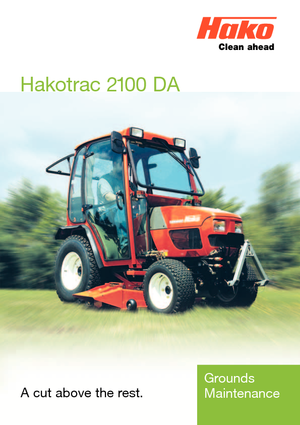 Komunální traktory Hako Hakotrac 2100 DA