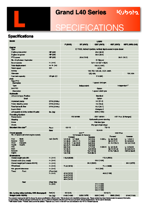 Komunální traktory Kubota L 4240 D