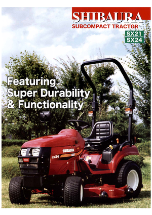 Komunální traktory Shibaura SX 24