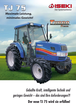 Komunální traktory Iseki TJ 75