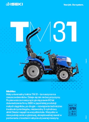 Komunální traktory Iseki TM 3185