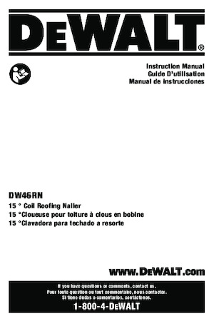 Hřebíkovačky a Sponkovačky DEWALT DW46RN