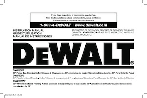 Hřebíkovačky a Sponkovačky DEWALT DWF83WW