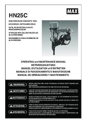 Hřebíkovačky a Sponkovačky MAX USA CORP. HN25C