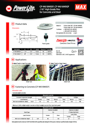Hřebíkovačky a Sponkovačky MAX USA CORP. HN25C