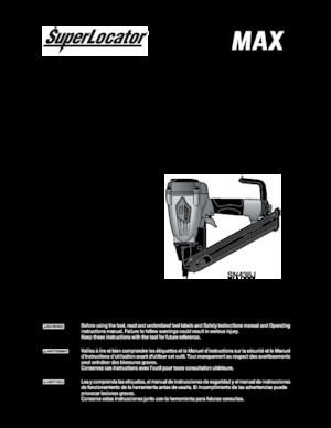 Hřebíkovačky a Sponkovačky MAX USA CORP. SN438J