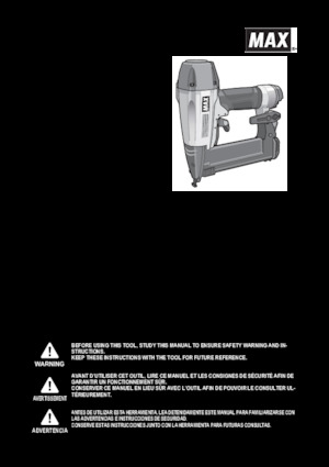 Hřebíkovačky a Sponkovačky MAX USA CORP. TA238B/18-6