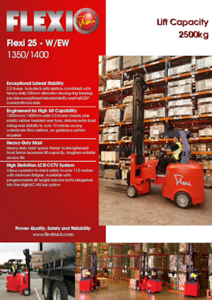 Systémové vozíky pro velmi úzké uličky VNA Flexi 25W