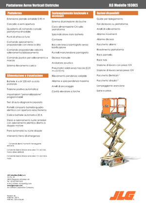 Kolové nůžkové plošiny JLG 1930ES