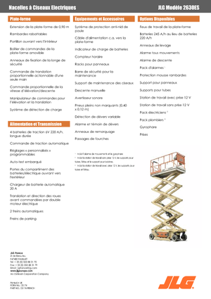 Kolové nůžkové plošiny JLG 2630 ES