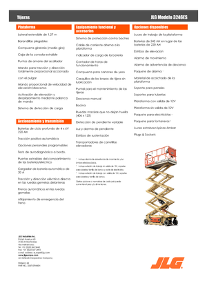 Kolové nůžkové plošiny JLG 3246ES