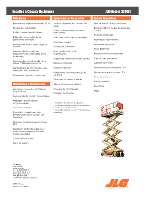 Kolové nůžkové plošiny JLG 3246ES