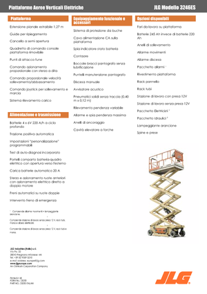 Kolové nůžkové plošiny JLG 3246ES