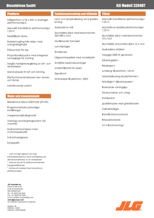 Kolové nůžkové plošiny JLG 3394RT