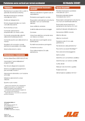 Kolové nůžkové plošiny JLG 3394RT