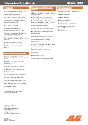 Kolové nůžkové plošiny JLG 4069LE