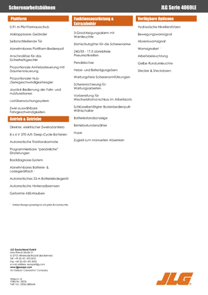 Kolové nůžkové plošiny JLG 4069LE