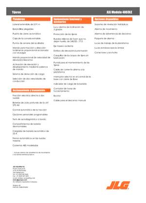 Kolové nůžkové plošiny JLG 4069LE