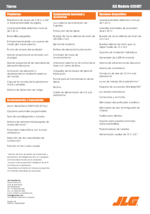 Kolové nůžkové plošiny JLG 4394RT