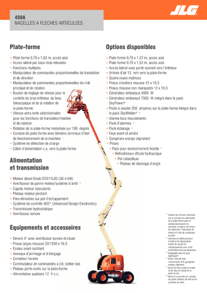 Kolové kloubové pracovní plošiny JLG 450A Serie II