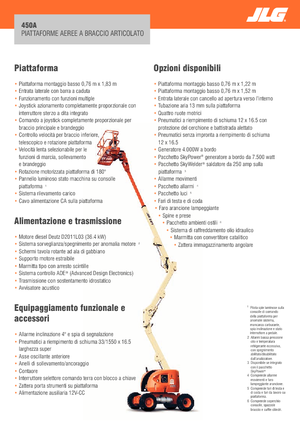 Kolové kloubové pracovní plošiny JLG 450A Serie II
