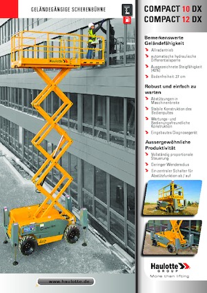 Kolové nůžkové plošiny Haulotte Compact 10 DX