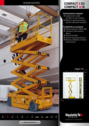 Kolové nůžkové plošiny Haulotte Compact 10N
