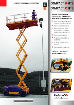Kolové nůžkové plošiny Haulotte Compact 10 RTE