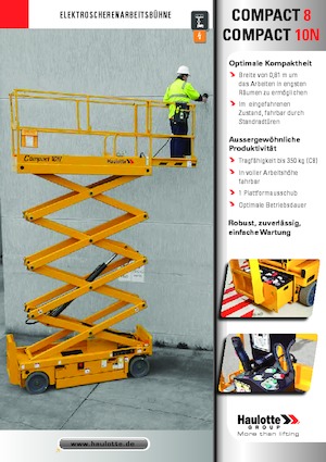 Kolové nůžkové plošiny Haulotte Compact 10N