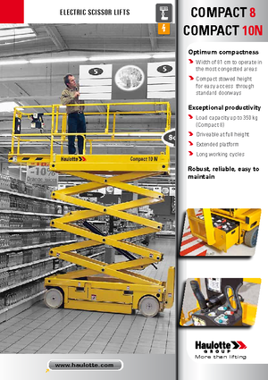 Kolové nůžkové plošiny Haulotte Compact 10N