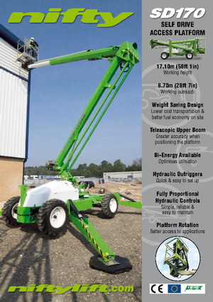 Kolové kloubové pracovní plošiny Niftylift Constructor SD 170