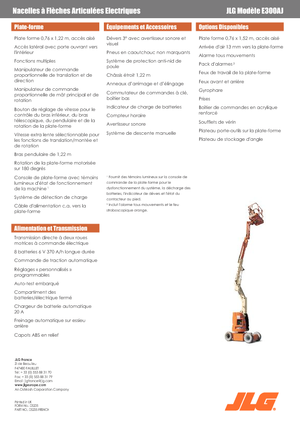 Kolové kloubové pracovní plošiny JLG E300AJ