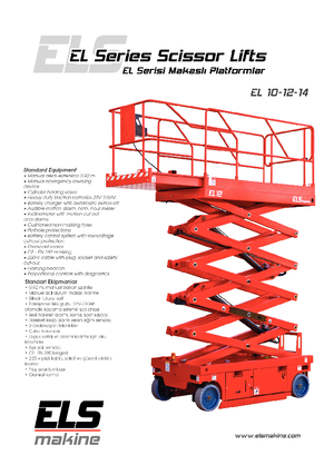 Kolové nůžkové plošiny ELS Lift EL 12