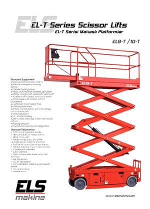 Kolové nůžkové plošiny ELS Lift EL 10 T