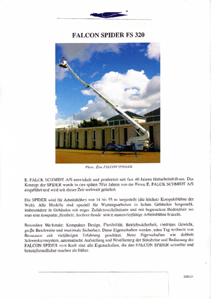 Pásové kloubové pracovní plošiny Worldlift Industries AS - Rothlehner FS 320