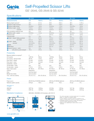 Kolové nůžkové plošiny Genie GS-3246