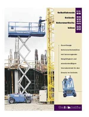 Kolové nůžkové plošiny Genie GS-3268 RT